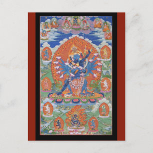 Hevajra Tibetischer Buddhistischer Deity Kunst Postkarte