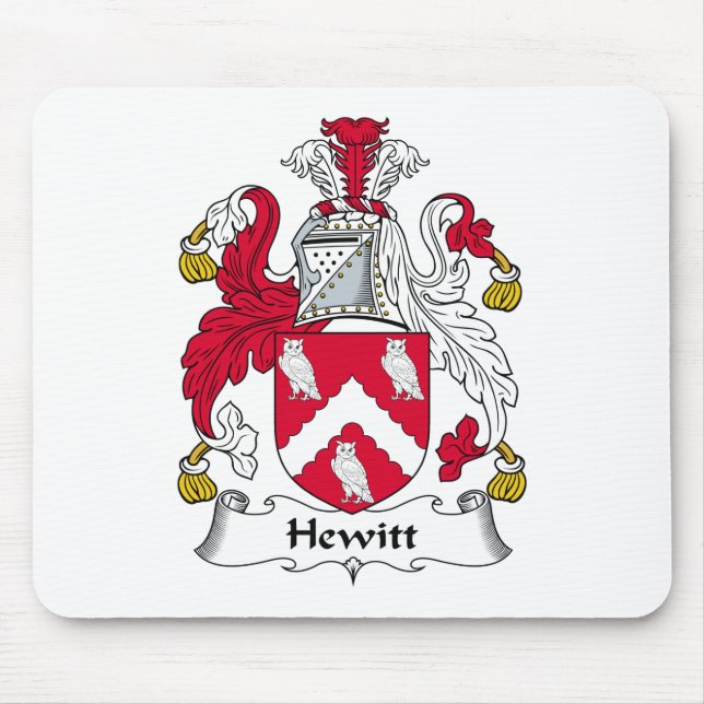 Hewitt-Familienwappen Mousepad (Vorne)