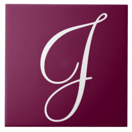 Hex 660033 Farbnummer Monogramm Keramik Tile Fliese