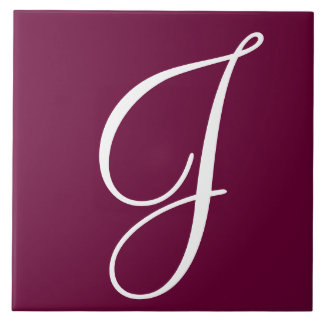 Hex 660033 Farbnummer Monogramm Keramik Tile Fliese