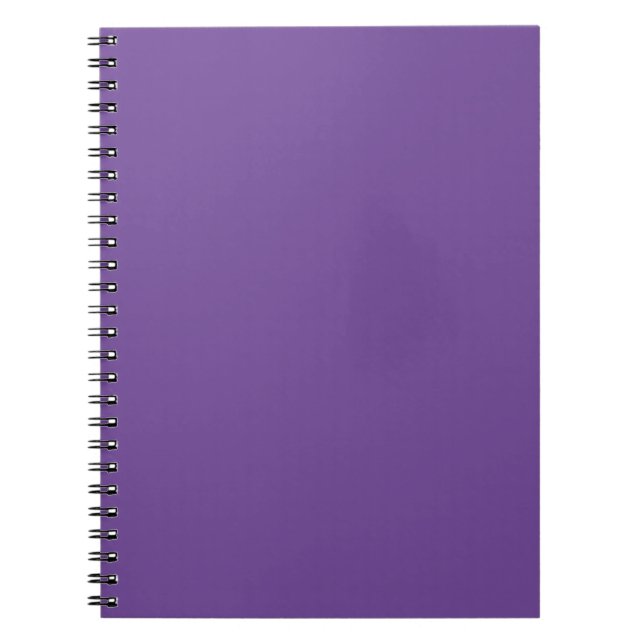 Hex #714997 Spiral Foto Notebook Notizblock (Vorderseite)