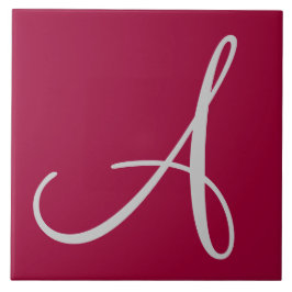 Hex 990033 Farbnummer Monogramm Keramik Tile Fliese