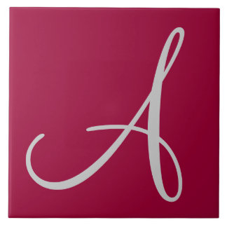 Hex 990033 Farbnummer Monogramm Keramik Tile Fliese