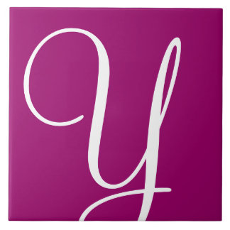 Hex 990066 Farbnummer Monogramm Keramik Tile Fliese