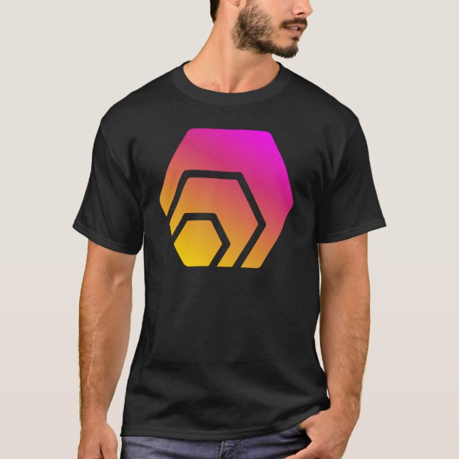 Hex Crypto Kryptowährung Blockchain-Logo T-Shirt (Vorderseite)