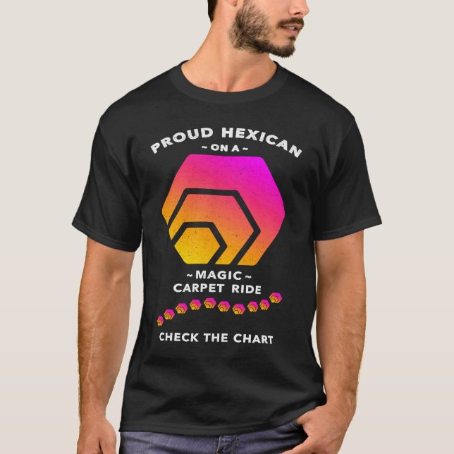 HEX Crypto von Hexican Richard Heart Magic Carpet  T-Shirt (Vorderseite)