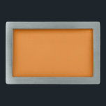 Hex #F17F17, Pumpkin Orange Belt Buckles Rechteckige Gürtelschnalle<br><div class="desc">Gürtelschnalle</div>