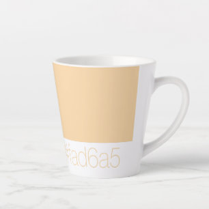 Hex FAD6A5 Warmes Blassorange Pfirsich Minimalisti Milchtasse