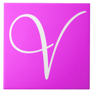 Hex ff33ff Color Number Monogram Keramik Tile Fliese