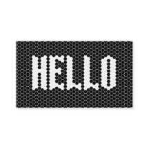 Hex Fliesen Schwarz-Weiß Moderne Hallo Design