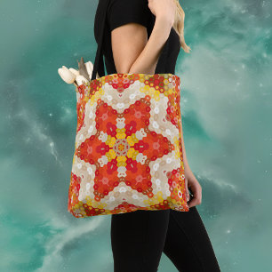 Hex Mandala Red und Yellow