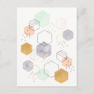 Hex Scatter Postkarte
