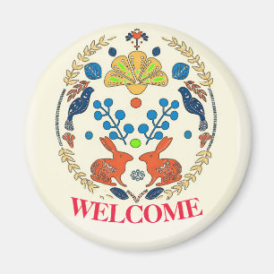 Hex Sign Polish Welcome Magnet