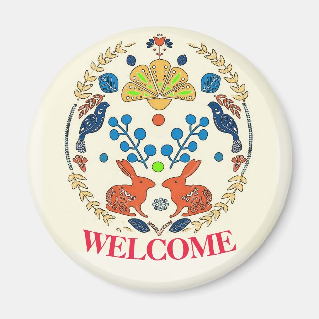 Hex Sign Polish Welcome Magnet (Vorne)