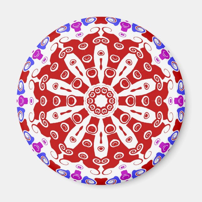 Hex Sign Red Magnet (Vorne)