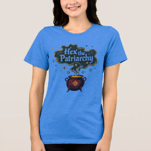 Hex the Patriarchy - Feminist Hexe Ästhetik Tri-Blend Shirt