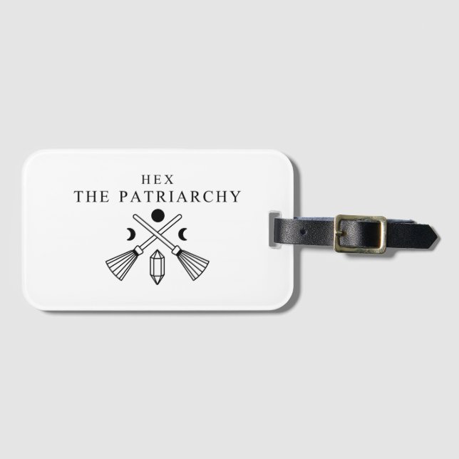 Hex the Patriarchy Gepäckanhänger (Vorderseite (Horizontal))