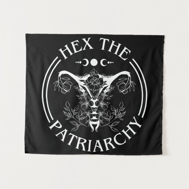 Hex the Patriarchy Wandteppich (Vorderseite (Horizontal))