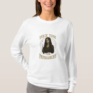 Hex the Patriarchy – Wiccan Witch Illustration  T-Shirt