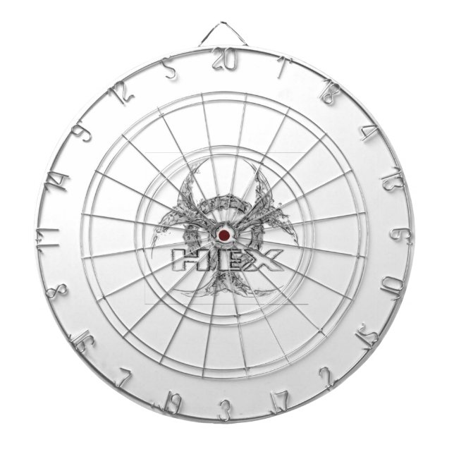 HEX Weiße Tafel Dartscheibe (vorne)