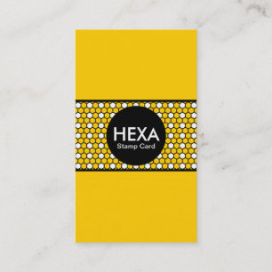 Hexa-Briefmarke-Karte (Farbanpassbar) Visitenkarte