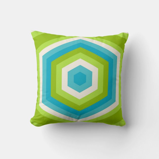 Hexa Fresh Vibes Kissen (Vorderseite)