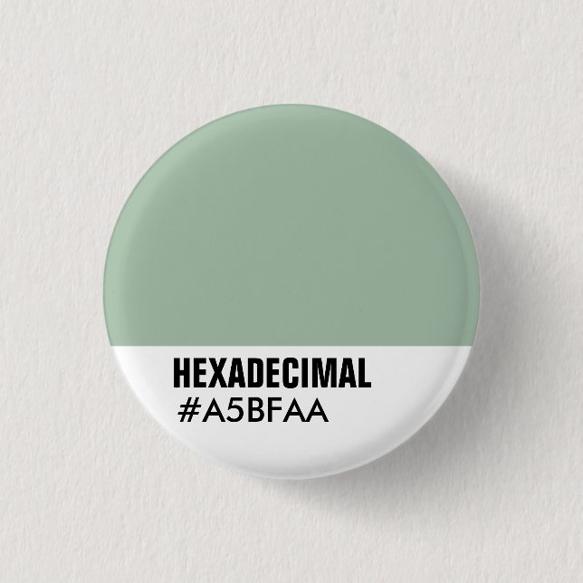 HEXADECIMAL Color Template - Custo... - Individual Button (Vorderseite)
