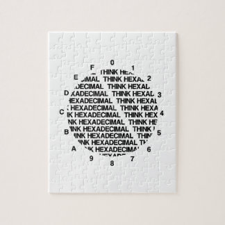 Hexadezimal denken (Spaß für Blockvorlagen Puzzle