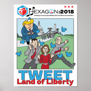 Hexagon 2018: Getweetet Land der Freiheit Poster