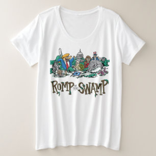 Hexagon 2019: Herumtollen im Sumpf mit Logo T Große Größe T-Shirt