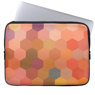 Hexagon-Abstrakte Kunst Moderne geometrische Mus Laptopschutzhülle