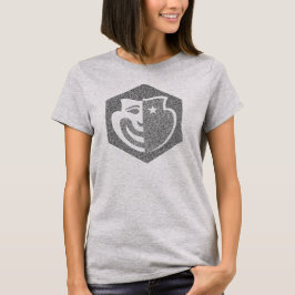 Hexagon ätzte Logo-Spitze T-Shirt