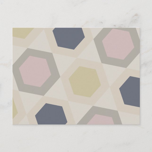 Hexagon Bliss Postkarte (Vorderseite)