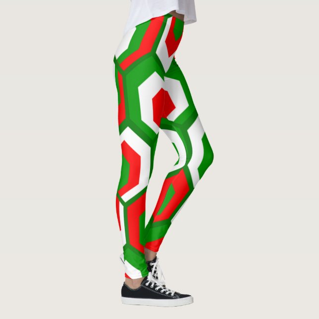 Hexagon-Blume Leggings (Rechts)