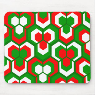 Hexagon-Blume Mousepad