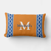 Hexagon Chain Modern Coastal Nautical Monogram Lum