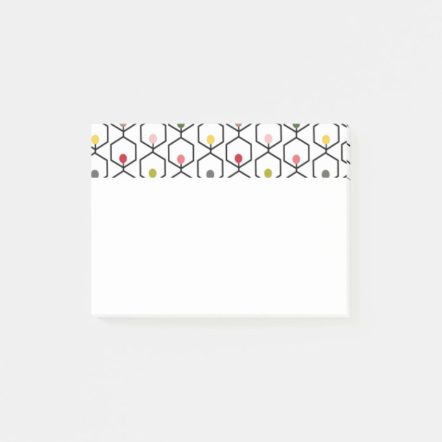 Hexagon Chains Post-it Klebezettel (Vorderseite)