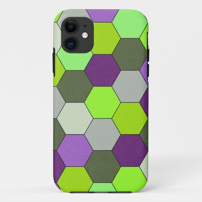 Hexagon-Formen Case-Mate iPhone Hülle (Rückseite)