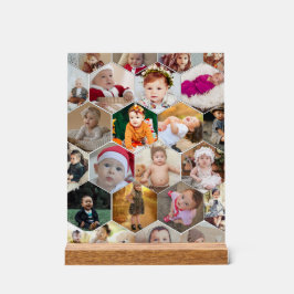 Hexagon Foto Collage Acrylschild