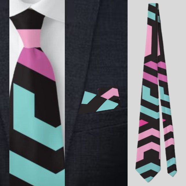 Hexagon Geometric Muster Krawatte (Von Creator hochgeladen)