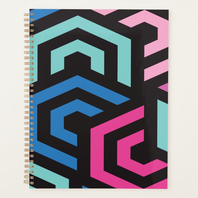 Hexagon Geometric Muster Planer (Vorderseite)
