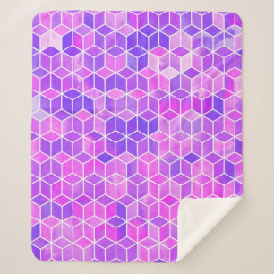 Hexagon-Illustrationsmuster Sherpadecke