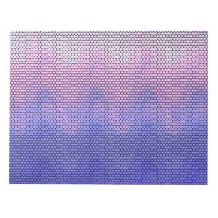 Hexagon Lila rosa Abstraktes Muster Notizblock