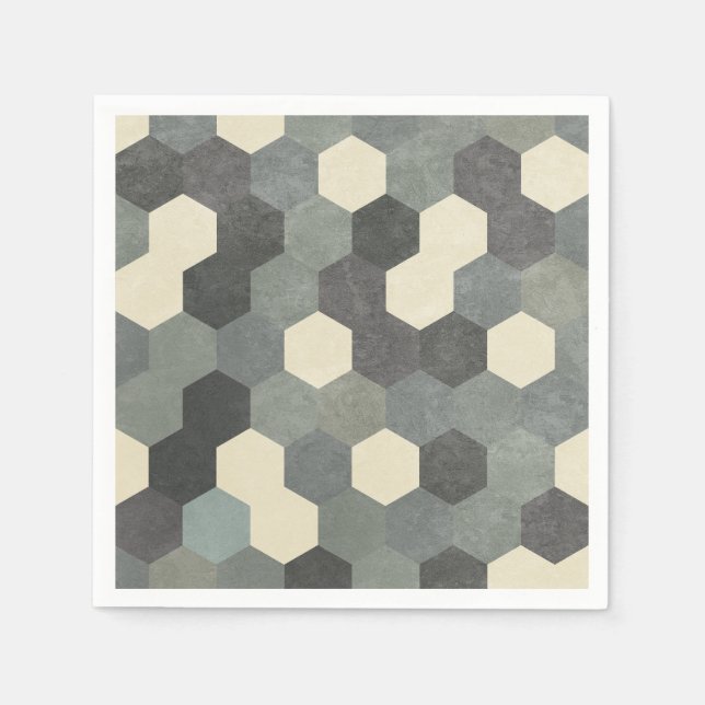 Hexagon Pattern Serviette (Vorderseite)
