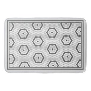 Hexagon Penny Tile Hex Tile Muster Badematte