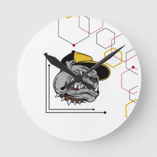 Hexagon-Pitti Runde Wanduhr