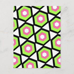 Hexagon Postkarte