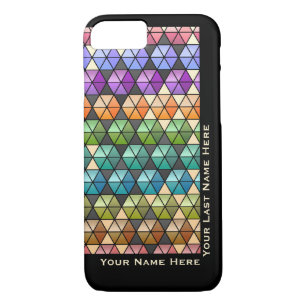 Hexagon Quilt Warm Rainbow IP6 (Personalisiert) Case-Mate iPhone Hülle