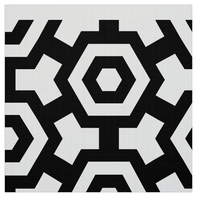 Hexagon Rings Poplin Fabric Stoff (Muster)