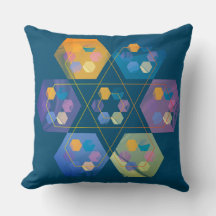 Hexagonale Kissenbezüge oder Wohnzimmer